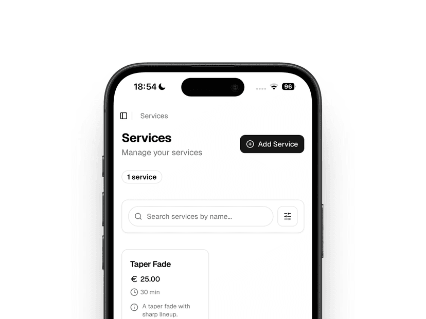 Dienstendefinitie interface